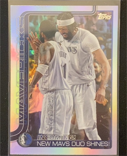 2025-26 Topps #296 Incoming! New Mavs Duo Shines! — front
