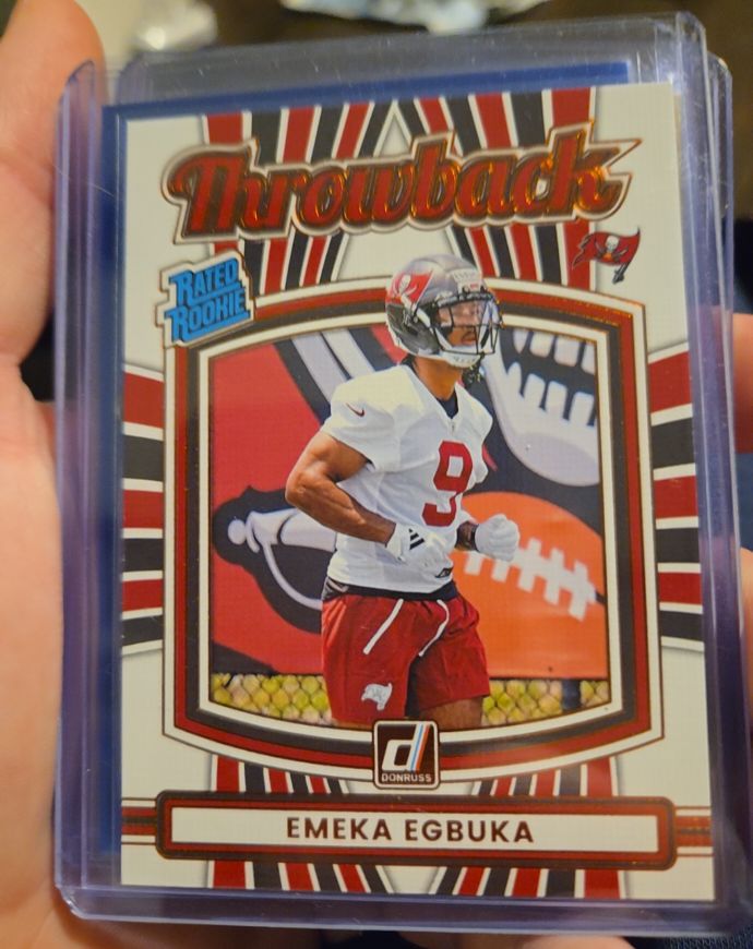 2025 Donruss #31 Emeka Egbuka Rated Rookie Throwback — front