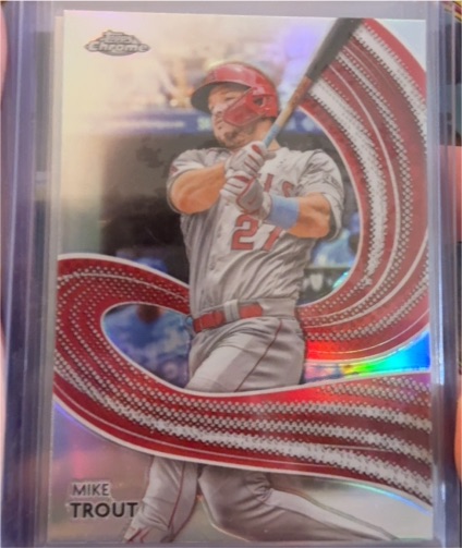 2024 Topps Chrome - Strokes #S-1 Mike Trout — front