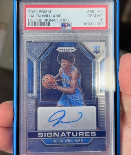 2022 Panini Prizm Rookie Signatures #RSIJAY Jalen Williams — front