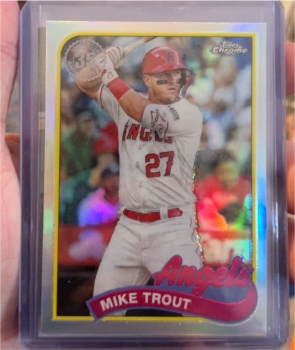 2024 Topps Chrome 1989 Topps Baseball #89CB-1 Mike Trout — front