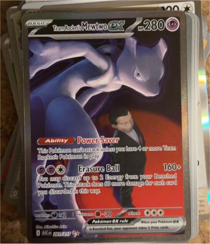 2022 Pokémon TCG Ascended Heroes #281 Team Rocket's Mewtwo EX — front