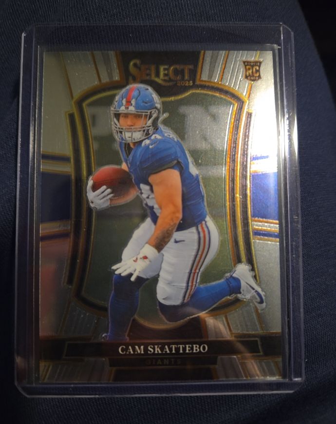 2025 Panini Select #195 Cam Skattebo Premier Level Rookie — front