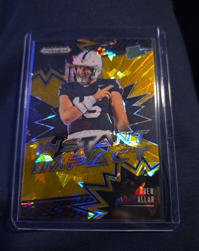 2025 Panini Prizm Draft Picks #II-DAR Drew Allar Instant Impact Gold Ice — front