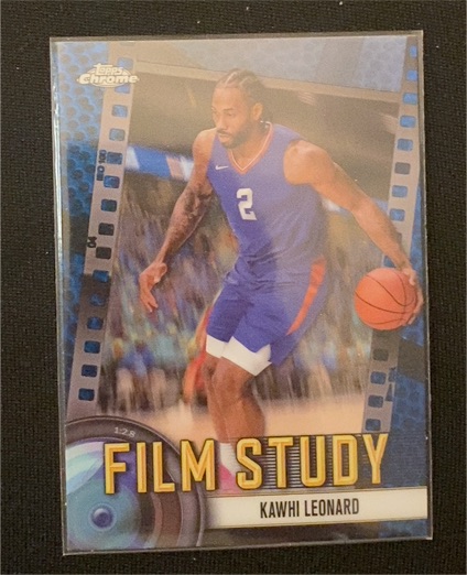 2024-25 Topps Chrome #FS-15 Kawhi Leonard Film Study Blue — front
