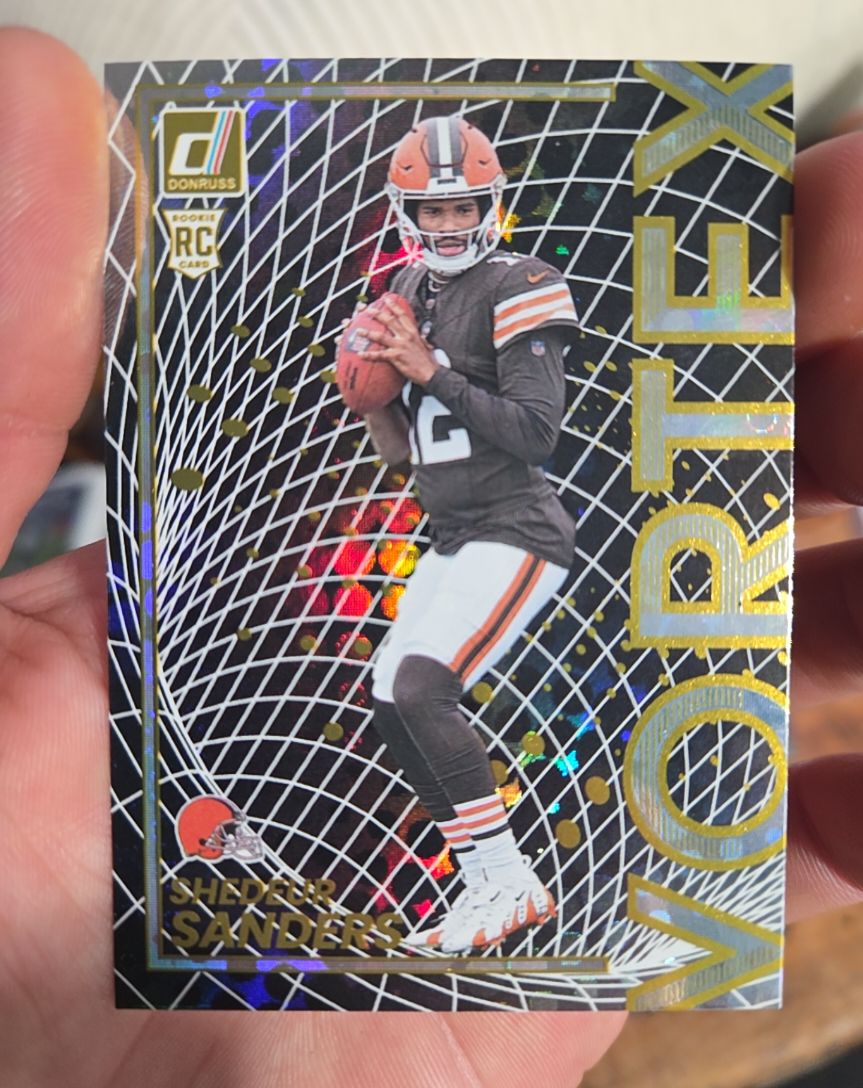 2025 Donruss #2 Shedeur Sanders Vortex — front