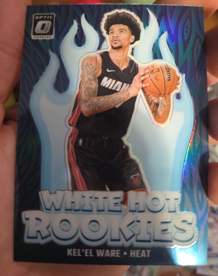2024-25 Donruss Optic #5 Kel'el Ware White Hot Rookies — front