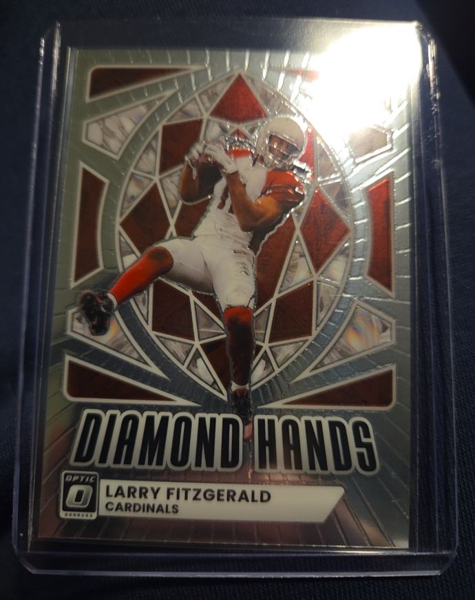 2025 Panini Donruss Optic #10 Larry Fitzgerald Diamond Hands — front