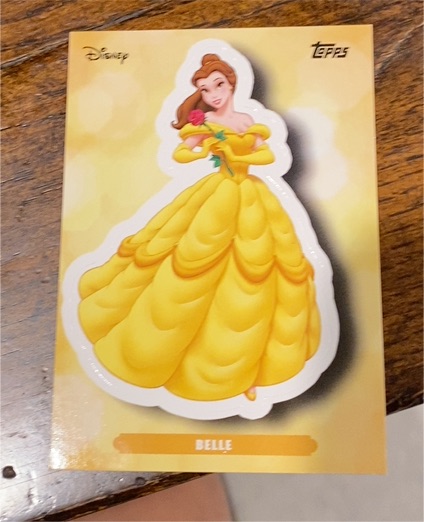 2025 Topps Disney Wonder #ES-13 Belle Enchanted Sticker Card — front