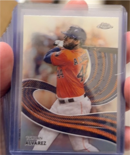 2024 Topps Chrome Strokes #S-10 Yordan Alvarez — front