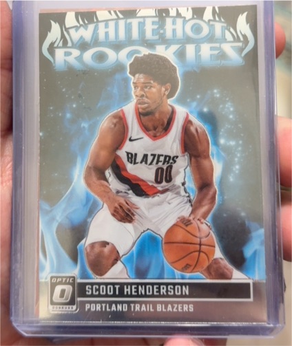 2023-24 Donruss Optic #15 Scoot Henderson White Hot Rookies — front