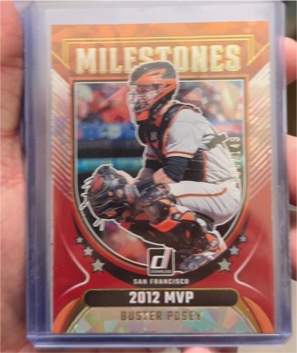 2024 Panini Donruss Milestones #9 Buster Posey — front