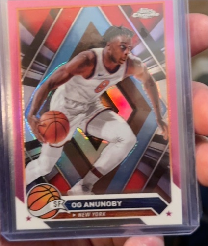 2023-24 Topps Chrome #123 OG Anunoby — front