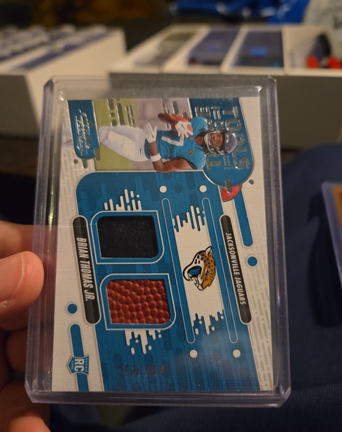 2024 Panini Absolute Tools of the Trade Dual Patch #TOTD-BTJ Brian Thomas Jr. — front