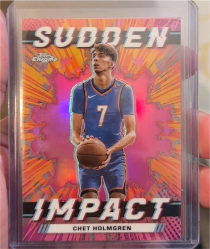 2023-24 Topps Chrome Sudden Impact #SI-23 Chet Holmgren — front