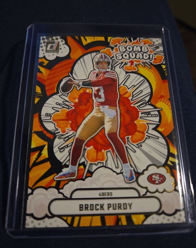 2025 Panini Donruss Bomb Squad #BS-BPY Brock Purdy — front