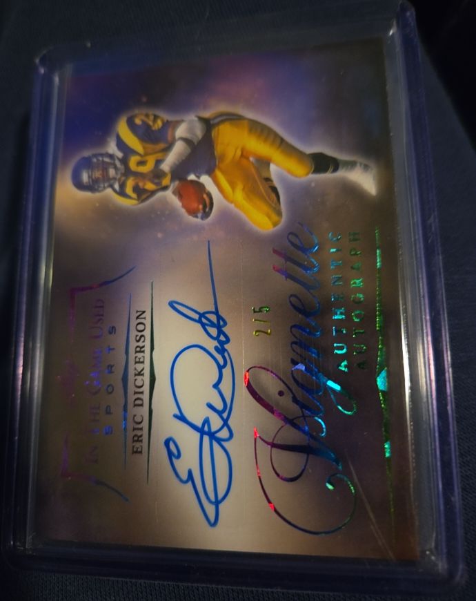 2025 Leaf In The Game Used Sports Vignette #2 Eric Dickerson — front