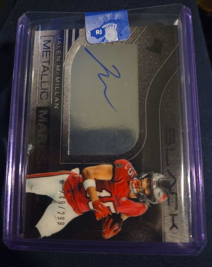 2025 Panini Black #MMK-JMC Jalen McMillan Metallic Marks — front