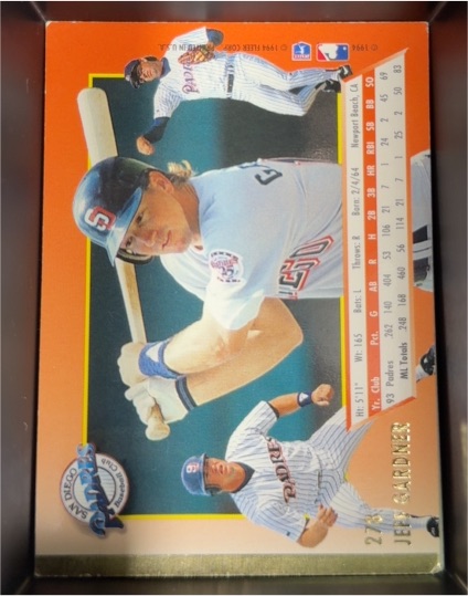 1994 Score #276 Jeff Gardner — front