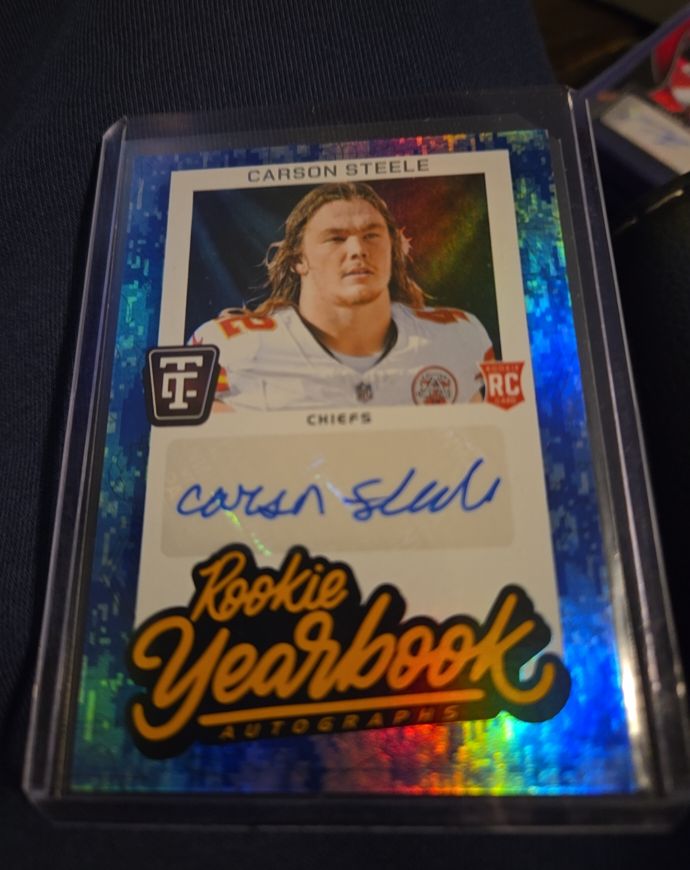 2024 Panini Totally Certified #RYA-CSE Carson Steele Rookie Yearbook RC AUTO — front