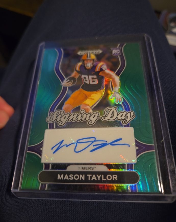 2025 Panini Prizm Draft Picks Signing Day #SD-MTR Mason Taylor — front