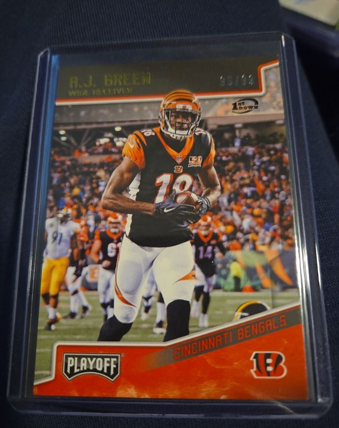 2018 Panini Playoff #40 A.J. Green Cincinnati Bengals Football Card — front