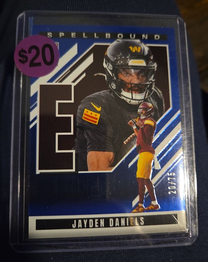 2025 Panini Donruss Elite Spellbound #E Jayden Daniels — front