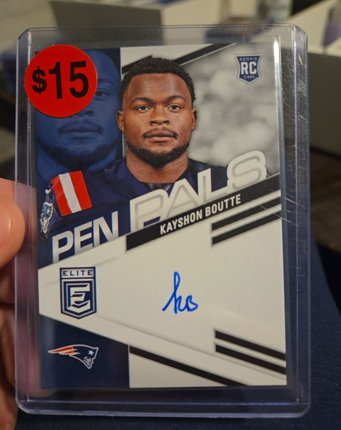 2023 Panini Donruss Elite #PPKBO Kayshon Boutte Pen Pals — front