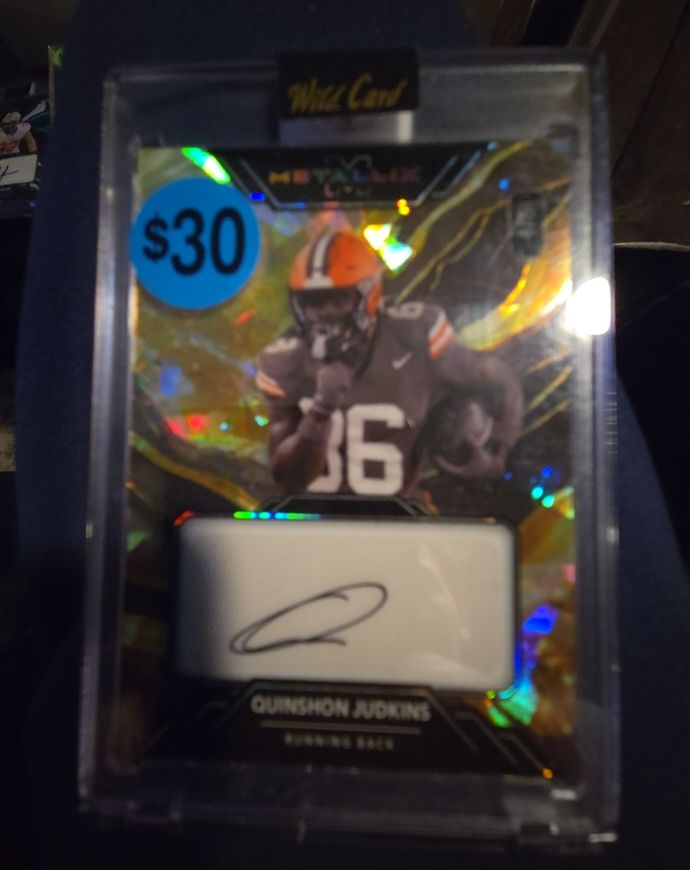 2025 Wild Card Metallix #WMFA-QJ Quinshon Judkins — front