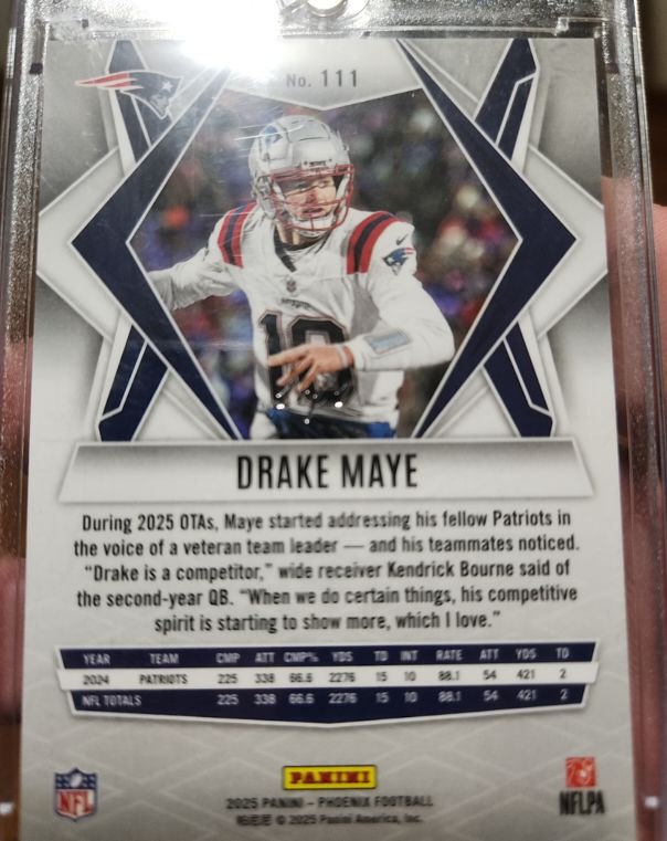 2025 Panini Phoenix #111 Drake Maye — front