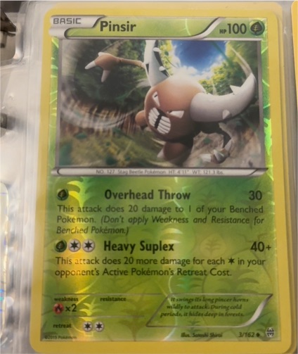2015 Pokémon XY BREAKthrough #3 Pinsir — front