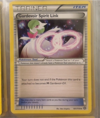 2016 Pokémon Steam Siege #101 Gardevoir Spirit Link — front