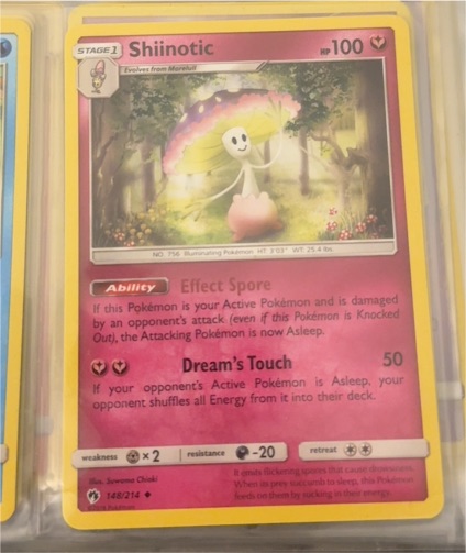 2018 Pokemon SM Lost Thunder #148 Shiinotic — front