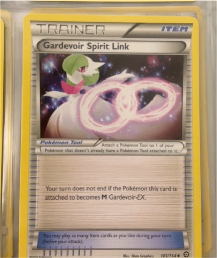2016 Pokémon XY Steam Siege #101 Gardevoir Spirit Link — front
