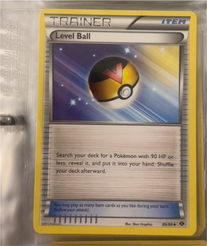 2012 Pokémon Next Destinies #89 Level Ball — front