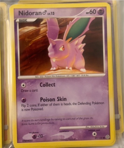 2007 Pokémon Secret Wonders #97 Nidoran Male — front