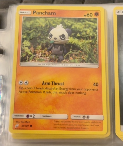 2019 Pokemon Team Up #81 Pancham — front