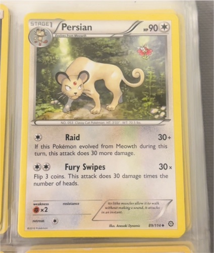 2016 Pokémon Steam Siege #89 Persian — front