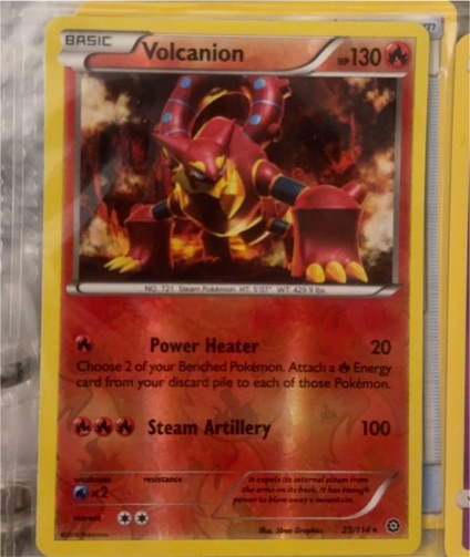2016 Pokémon Steam Siege #25 Volcanion — front