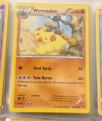 2016 Pokémon XY Fates Collide #44 Wormadam — front