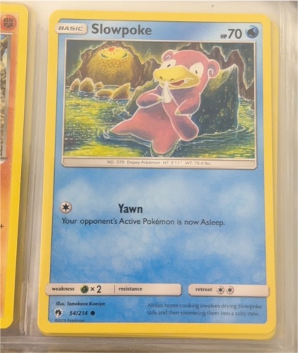 2016 Pokémon Sun & Moon #54 Slowpoke — front