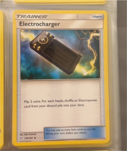 2019 Pokémon Sun & Moon Team Up #139 Electrocharger — front