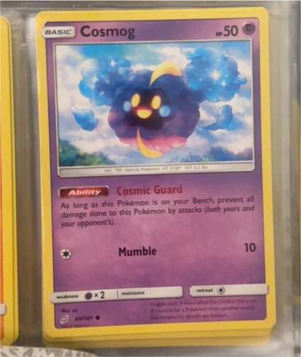 2019 Pokémon Sun & Moon #64 Cosmog — front