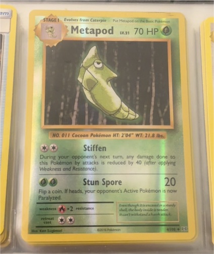 2016 Pokémon XY Evolutions #4 Metapod — front