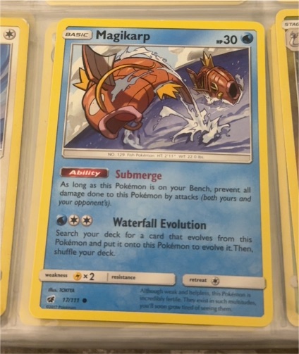 2017 Pokemon TCG Crimson Invasion #17 Magikarp — front