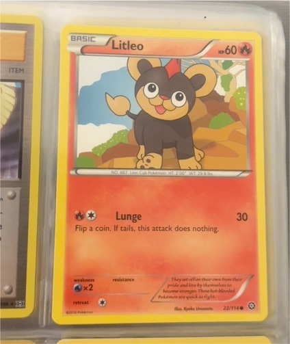 2016 Pokémon Steam Siege #22 Litleo — front