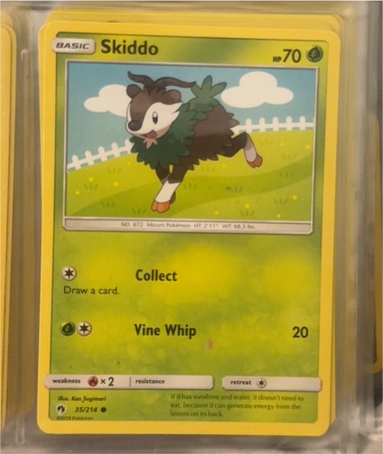 2018 Pokémon Sun & Moon: Lost Thunder #35 Skiddo — front