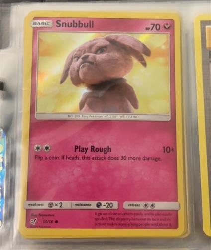 2019 Pokémon TCG Detective Pikachu #15 Snubbull — front