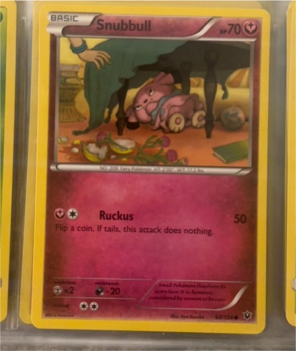 2015 Pokémon XY Fates Collide #68 Snubbull — front