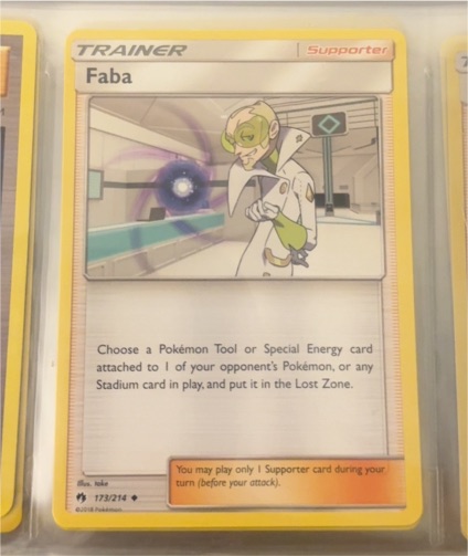2018 Pokémon Lost Thunder #173 Faba — front